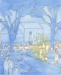 Wenn Jesus durch ein Stadtzentrum gehen würde, würden die Menschen eilen, um ihn zu sehen, 2003