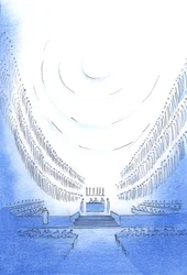 In der Kathedrale, bei einer Priesterweihe, offenbarte der Vater inmitten der Heiligen etwas von seiner Majestät und Herrlichkeit, 2003