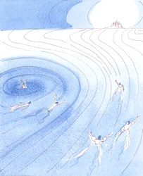 Es ist, als müssten wir, um den Himmel zu erreichen, absichtlich auf den Himmel zielen und gegen die starke Strömung schwimmen, die uns in einen 