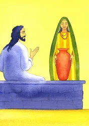 Jesus trifft die samaritanische Frau am Brunnen, 2001