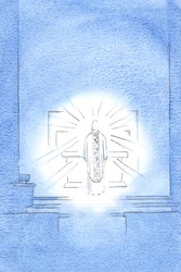 Am Fest der Heimsuchung erschien Christus und trug ein goldenes Messgewand zu Ehren seiner Heiligen Mutter Maria.