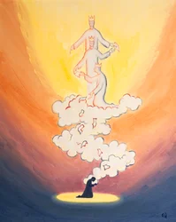Unsere Gebete für andere steigen wie Briefe auf einer Wolke von Weihrauch zum Himmel, zu Gott der Heiligen Dreifaltigkeit, und tragen alle Namen unserer Lieben