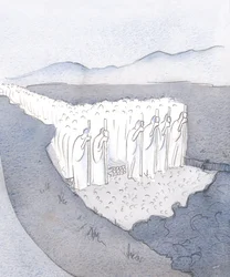 Die Tradition ist ein fester Weg; er wurde durch raues Gelände von der Armee der Gläubigen gemacht, die vereint markierten und bauten