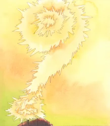 Die Herrlichkeit des Himmels, die wie eine herrliche Sonne erscheint, gesehen aus dem irdischen Leben, erstreckt sich in unendliche Höhen, auf sich selbst gewunden, 2005