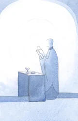 Das Licht Christi leuchtete bei der Wandlung