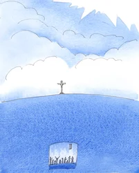 Diejenigen, die am Ende eines sündigen Lebens die Reue verweigern, können nicht in den Himmel aufsteigen, sondern müssen weit hinab in die Hölle 