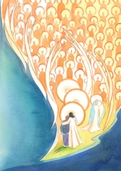 Wann immer wir im Namen Jesu beten, selbst in Dunkelheit oder Einsamkeit, teilen wir das Leben der ganzen himmlischen Gemeinschaft