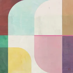 Bunte geometrische Bögen