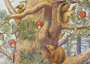 Elsa Beskow Tomtebobarnen 1937 Der Baum