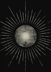 Kosmischer Sonnenstrahl-Glanz