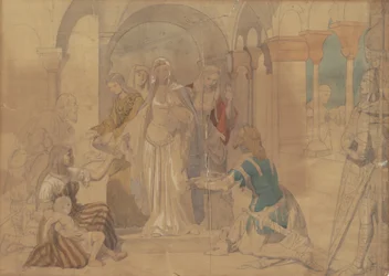 Studie von Kurtisanen