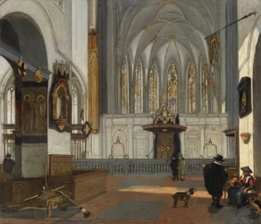 Ansicht des Chors der Janskerk in Utrecht