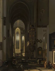 Innenraum einer imaginären katholischen Kirche