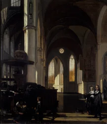 Das Innere einer gotischen Kirche