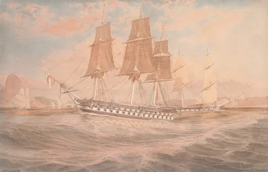 HMS Ganges und Thetis vor Rio de Janeiro
