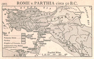 Rom gegen Parthien, ca. 50 v. Chr., ca. 1915