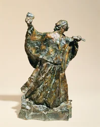 Bildhauerin bei der Arbeit; Femme Sculpteur au Travail, 1906