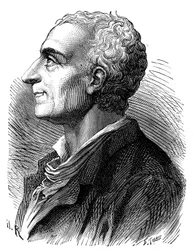 Porträt von Montesquieu