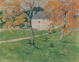 Haus unter Bäumen. Pont-Aven, 1888