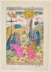 Das Kreuz mit den heiligen Frauen: Meine Seele wurde von einem Schwert durchbohrt