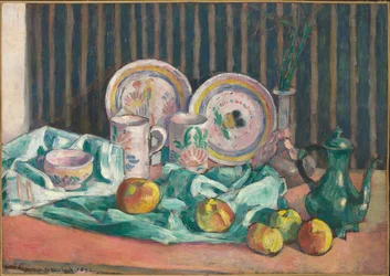 Stillleben mit Äpfeln und Obstschalen, ca. 1906