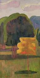 Der gelbe Baum, 1888