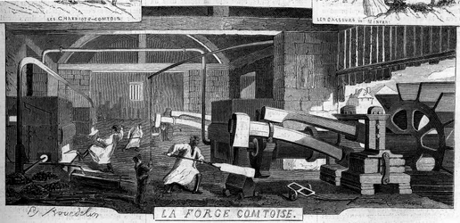 Forges de la Franche-Comté: Innenansicht der Fabrik von Rans, Jura (39)