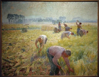 Die Leinenkollektion, Gemälde von Emile Claus