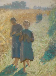 Mädchen auf dem Feld