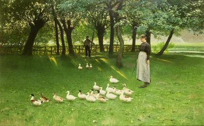 Das Entenmädchen, frühe 1880er
