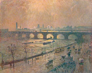 Waterloo-Brücke - Ein regnerischer Tag, um 1917