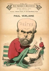 Paul Verlaine als Dekadenz, ca. 1880er Jahre