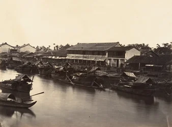 Vue de la Ville Chinoise Cholen Feuille No. 3, Saigon, Cochinchine, 1866