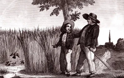 Die Lerche und der Wirt, Fabel von La Fontaine