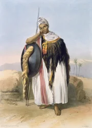 Krieger aus Amhara, Äthiopien, Illustration aus 
