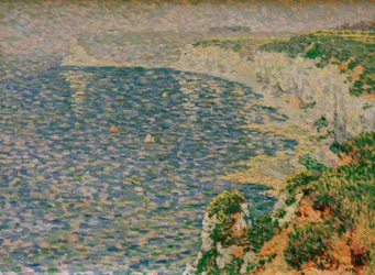 Blick auf die Klippen bei Étretat