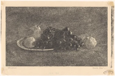 Schale mit Trauben und anderem Obst