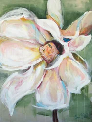 Abstrakte weiße Magnolie