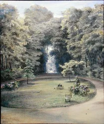 Der Garten im Hotel Rainbeaux, Paris