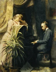 Am Klavier, 1891