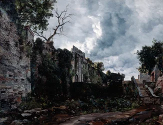 Haupttor des Château de Clisson, 1884