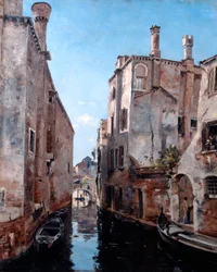 Umgebung der Kirche San Sebastian, Venedig, 1892