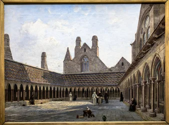 Der Kreuzgang von Mont Saint-Michel