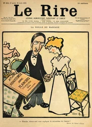 Der Tag vor der Hochzeit, Karikatur vom Titelblatt von 