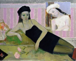 Antoinette und ein Detail von Balthus