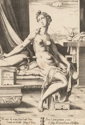 Lucretia bereitet sich vor, sich zu töten, ca. 1542
