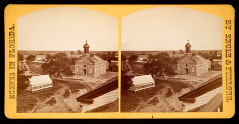 Zelt des Fotografen in Fernandina, Florida
