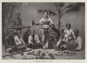 Eine Theateraufführung in Java