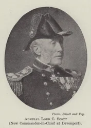 Admiral Lord C Scott, neuer Oberbefehlshaber in Devonport
