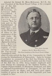 Admiral Sir R More-Molyneux, der neue Präsident des Royal Naval College